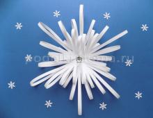 Master class on making paper snowflakes