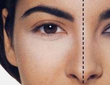 Evening makeup for small eyes with drooping eyelids and their enlargement