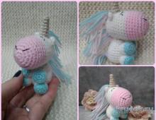 Crochet unicorn - mainan lucu sebagai hadiah!