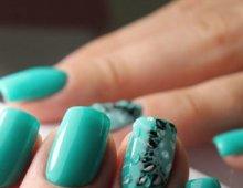 Turquoise manicure: interesting combinations and fashion trends Summer turquoise manicure